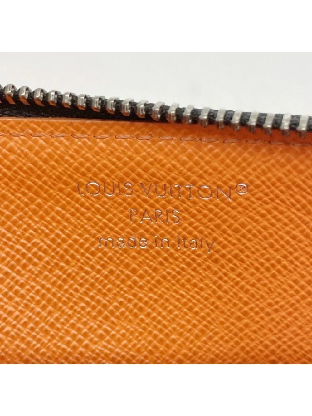 Louis Vuitton Coin Case Monogram Eclipse Card Holder Black Sunrise Orange